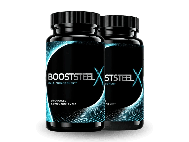 BoostSteelX 2 Bottle Pack - 60 Day Supply of Natural Male Enhancement Supplement