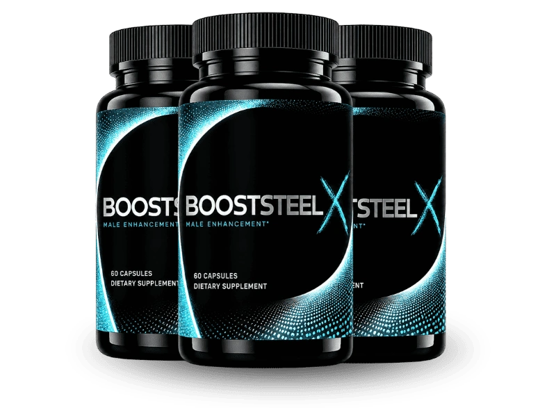 BoostSteelX 3 Bottle Pack - Most Popular 90 Day Supply Male Enhancement Formula